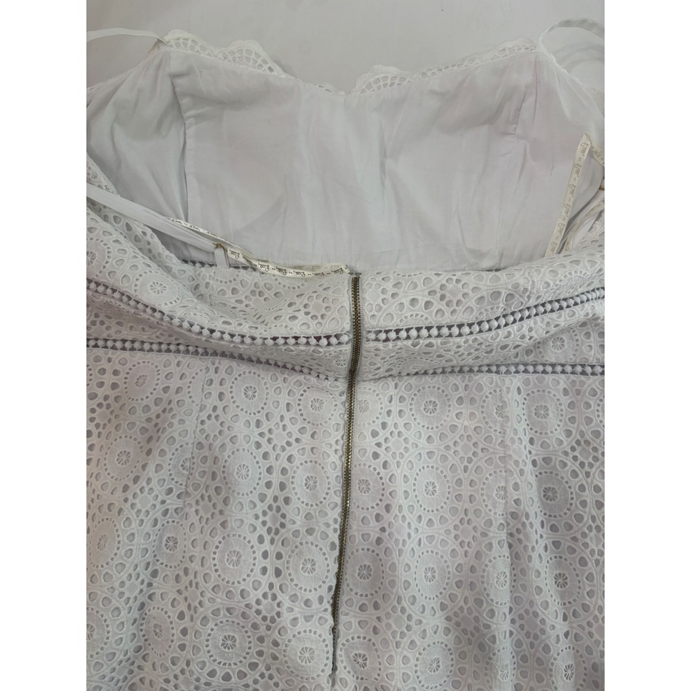 Lilly Pulitzer‎ Jaida Sweetheart Dress in Resort White Sand Dollar Eyelet 14 - Picture 10 of 11